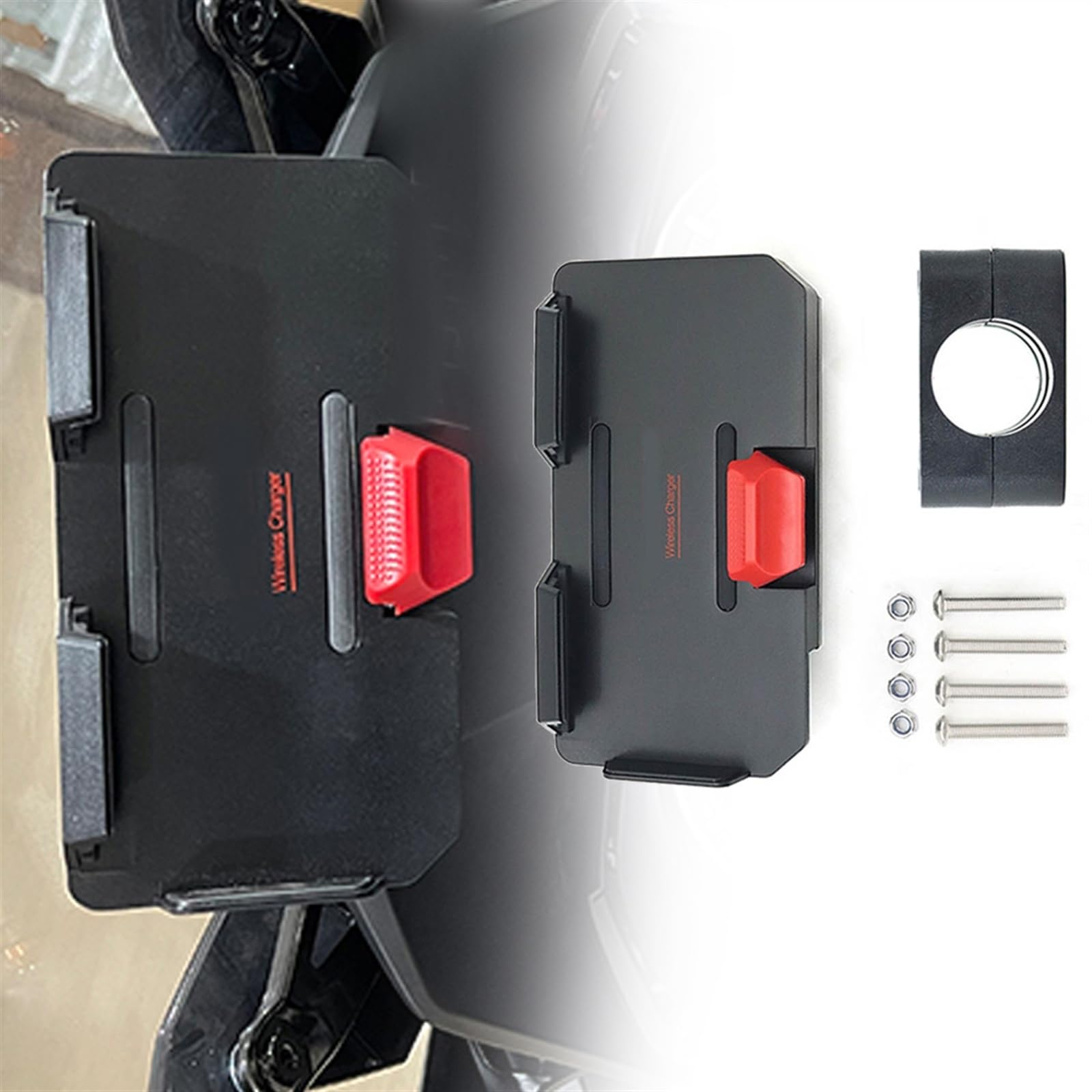 Support moto NSS 350 chargeur sans fil et USB pour navigation - 8