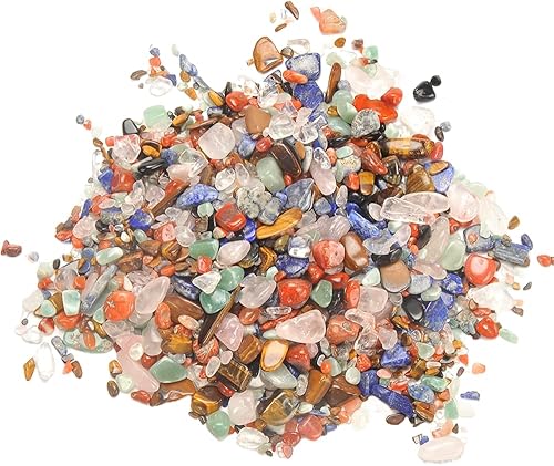 Chips de piedra de cristal caído de 1 libra  Forma irregular triturada  Piedras de cristal decorativas para el hogar y el jardín para jarrón de disponible en Yaxa Colombia