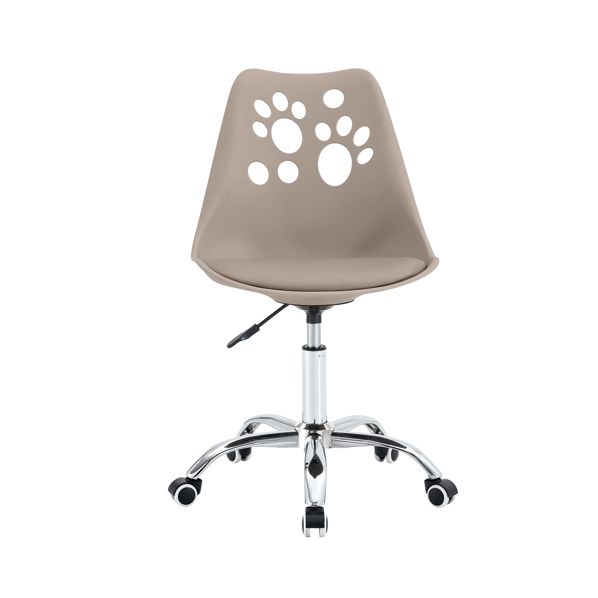 Cribel 1Pz Sedie Samira in Polipropilene Tortora con Cuscino Imbottito, Design Ergonomico e Originale, Ideali per Soggiorno, Cucina, Bar e Ambienti Moderni, 49 x 57 x 83 cm