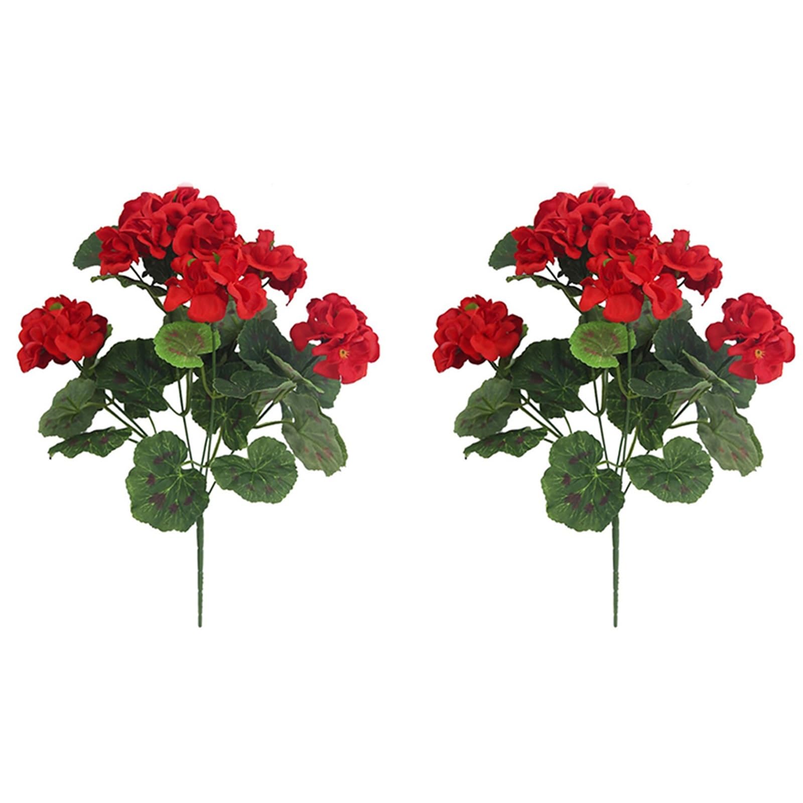 Géranium artificiel pour balcon et décoration de table de jardin estivale