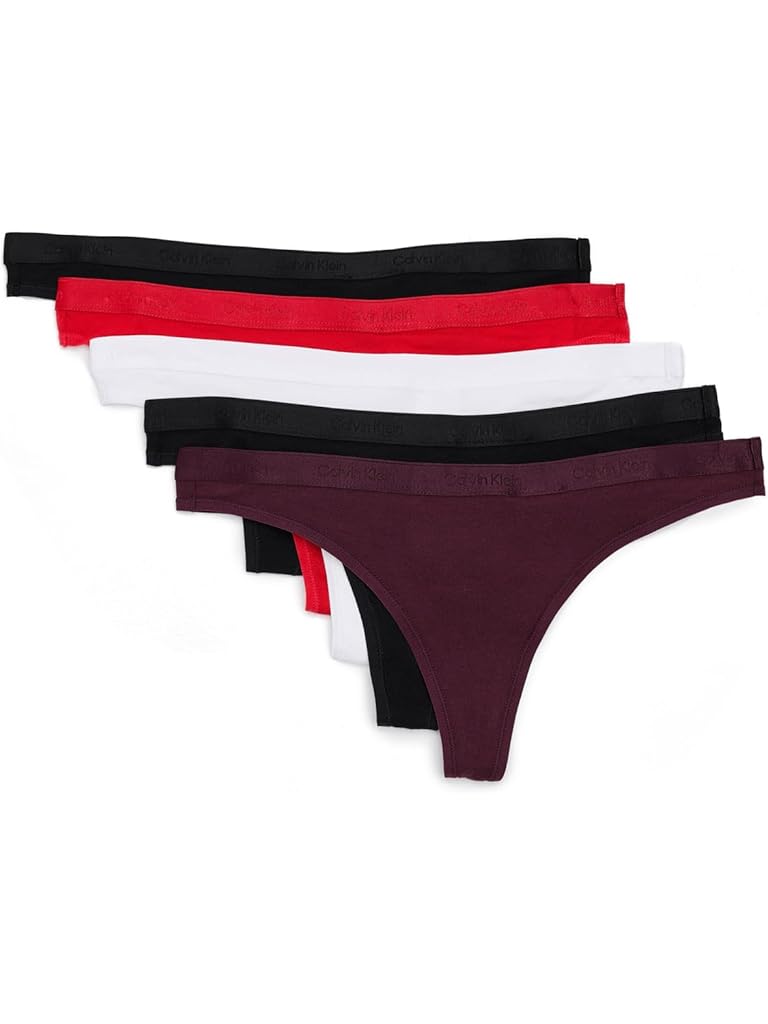 Multi Calvin Klein Icon Logo Thong 5-pack