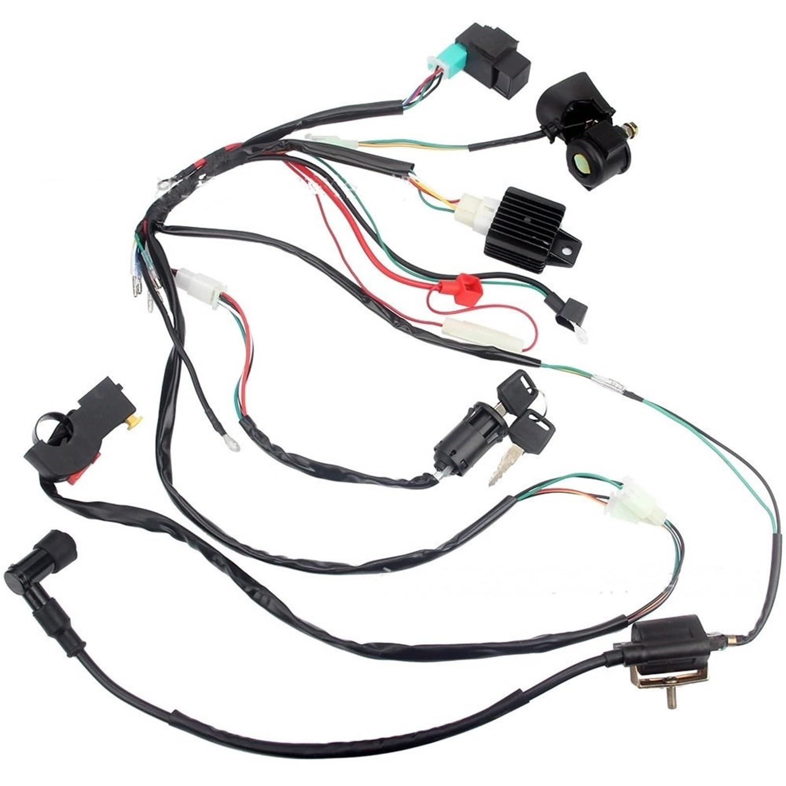 Motocicleta todoterreno ATV 50 70 90 110CC para Sistema de encendido con arnés línea completo CDI