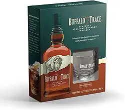 Kit Whisky Buffalo Trace 750ml com 1 Copo de Vidro Exclusivo