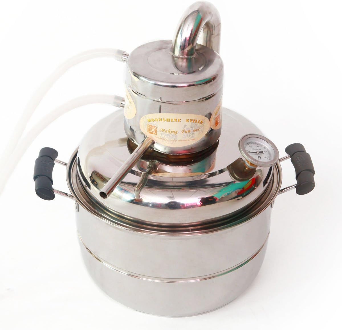 2 GaL 10L Alcohol Distiller Home Brewing Kit Moonshine Still Wine Spirits Boiler with Free Pump