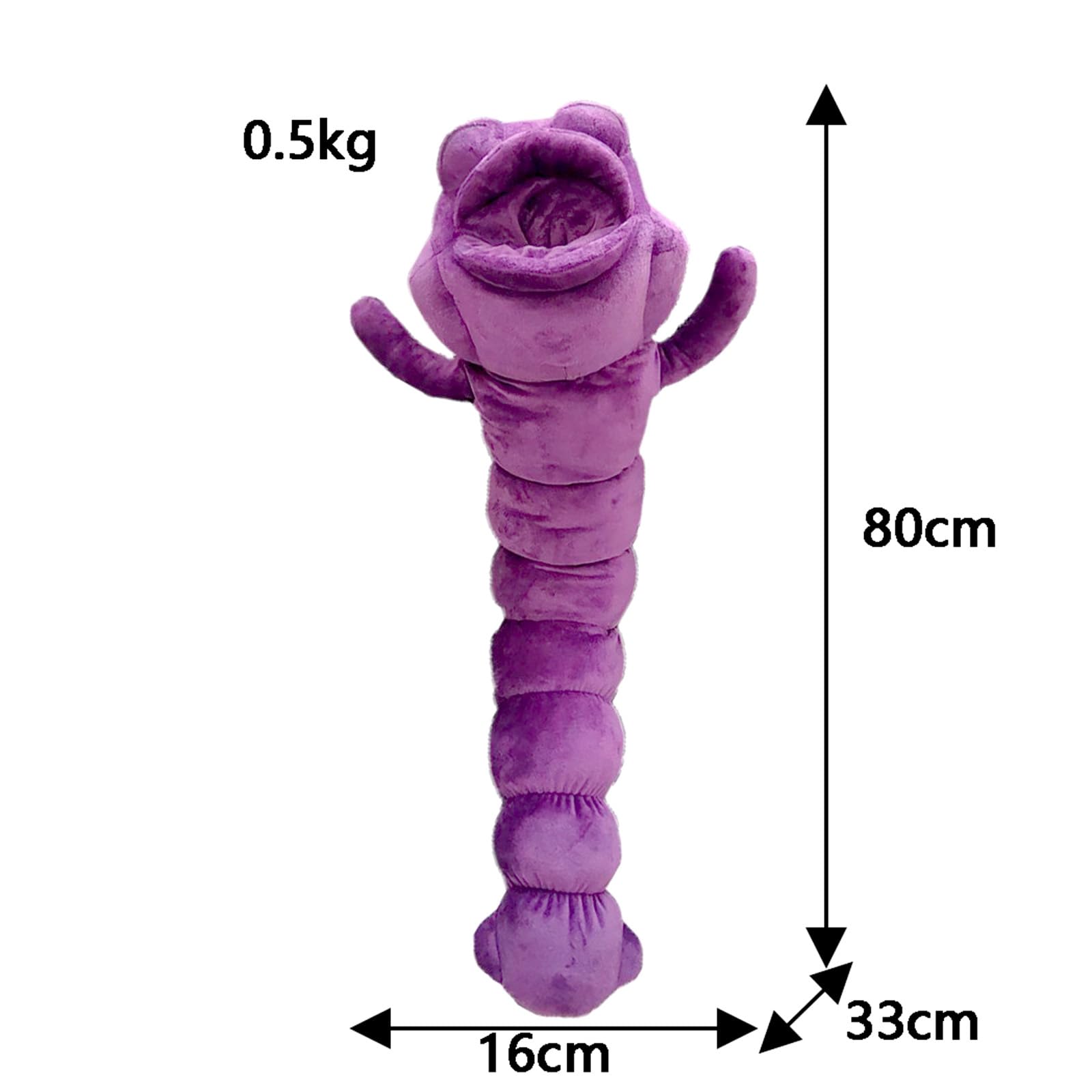 Peluche Toji Worm, grande peluche Toji Fushiguro Worm, morbido peluche ispirato agli animati, cuscino in peluche Fushiguro Worm, decorazione ideale per gli appassionati di animati