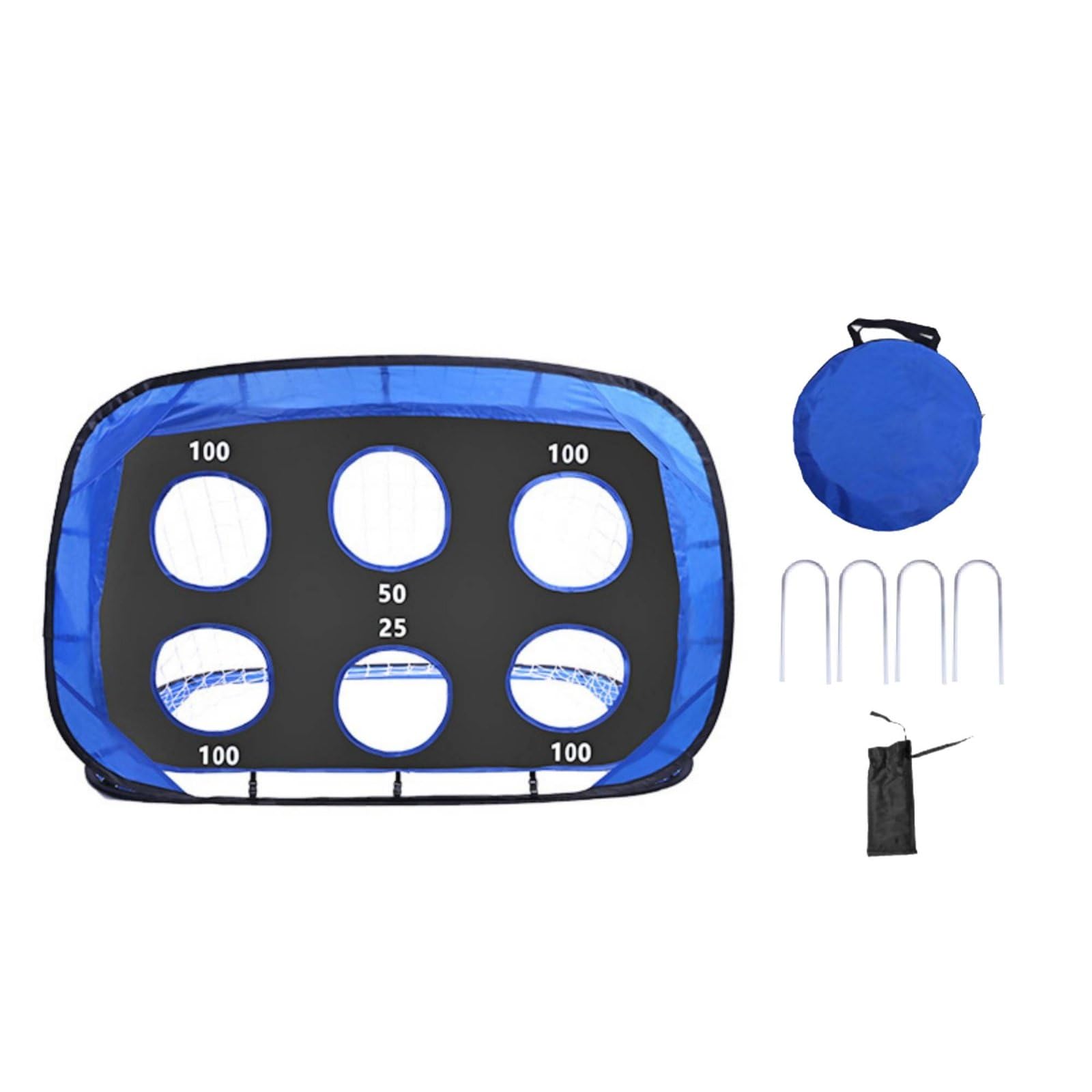 Multi-Purpose 4-in-1 Soccer Target Goal Easy Storage Kids' Soccer Training Net Sports Equipment for Toddlers, Backyard, Park, Blue|Sporting Goods | Team Sports | Soccer | Goals & Nets-image-44