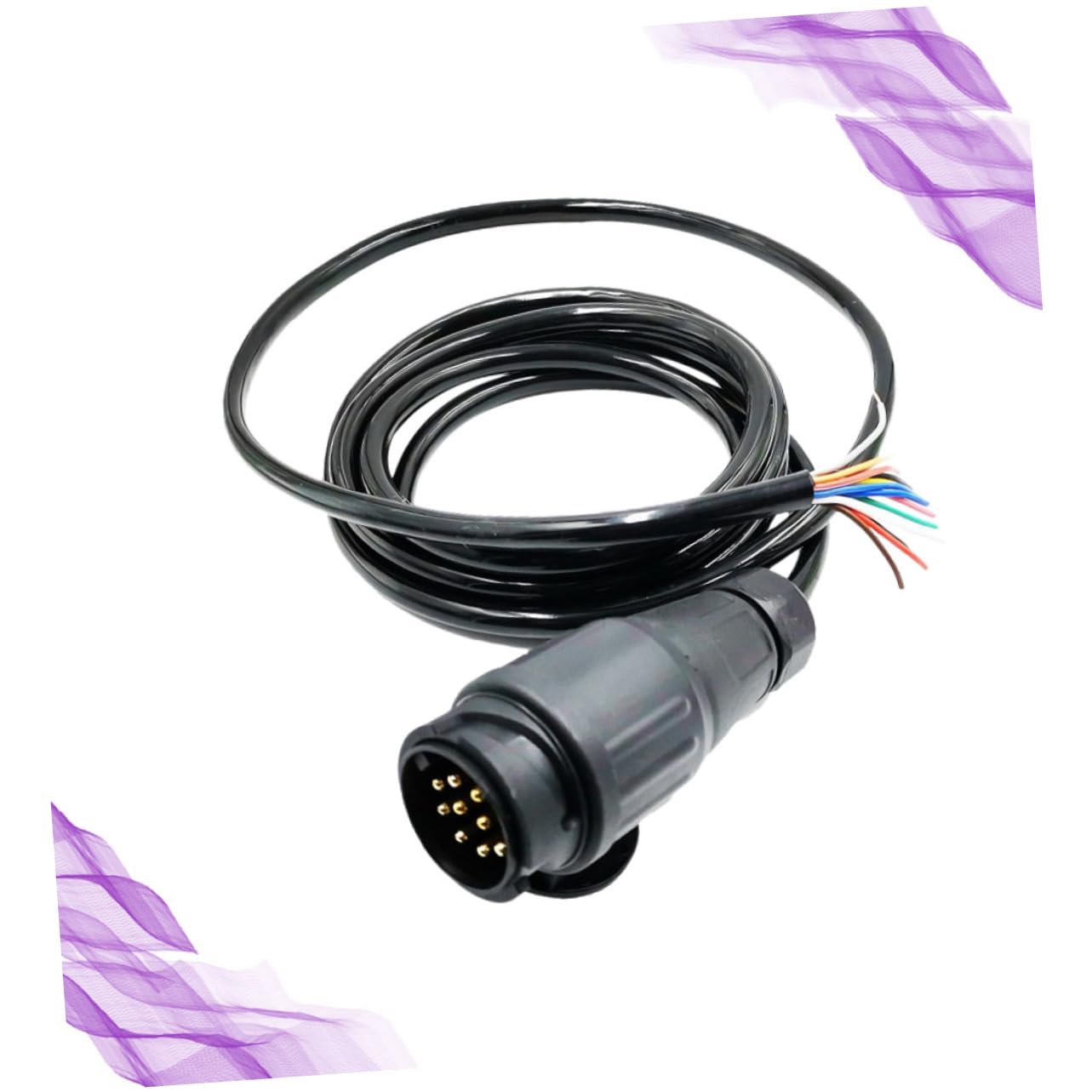 13-poliger Wohnwagenstecker, 12v Adapterkabel für Anhänger und Auto