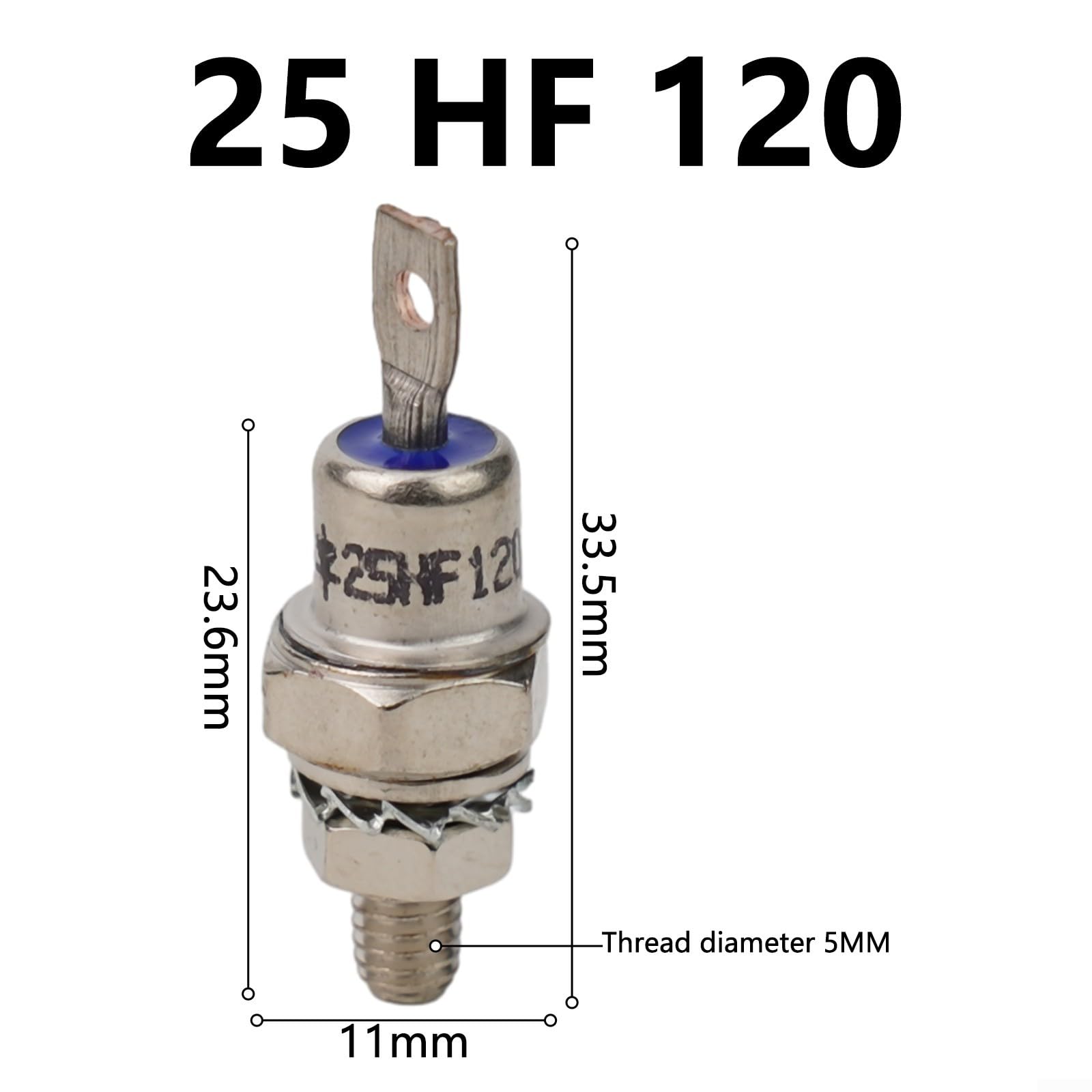 Diodo raddrizzatore 85A/70A/50A/40A/25A 1200V con montaggio perno per applicazioni elettriche (25HF 120)