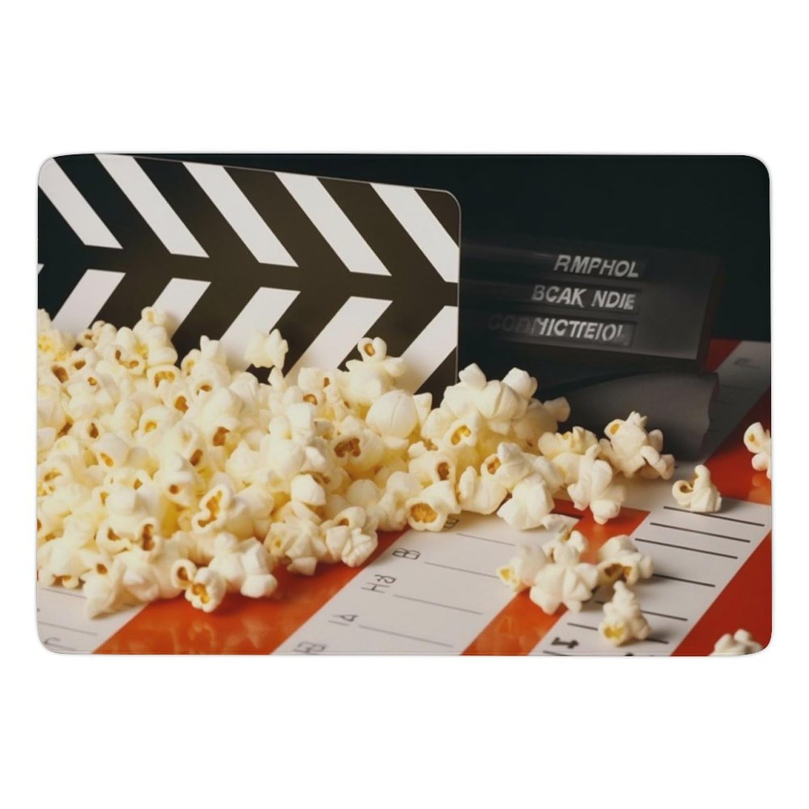 Tapis de cinéma pop-corn antidérapant pour vos soirées films en famille