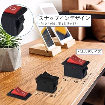 Amazon.co.jp: WMYCONGCONG 40個 SPST 2サイズ 2ポジションオン