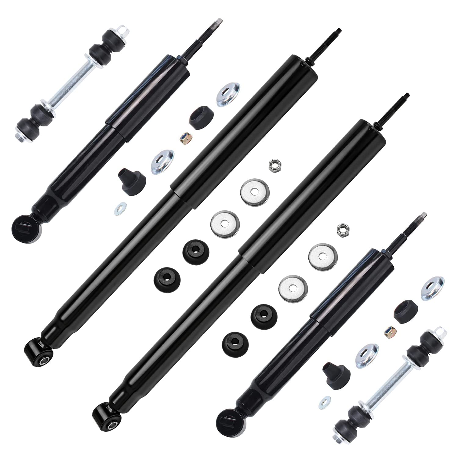Detroit Axle - 6pc Shocks Sway Bar Links Kit for 2WD 1997-2003 Ford F-150