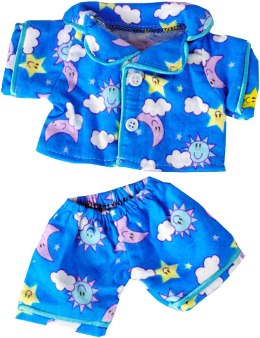 Sunny Days Blue PJ's Teddy Bear Outfit (8")