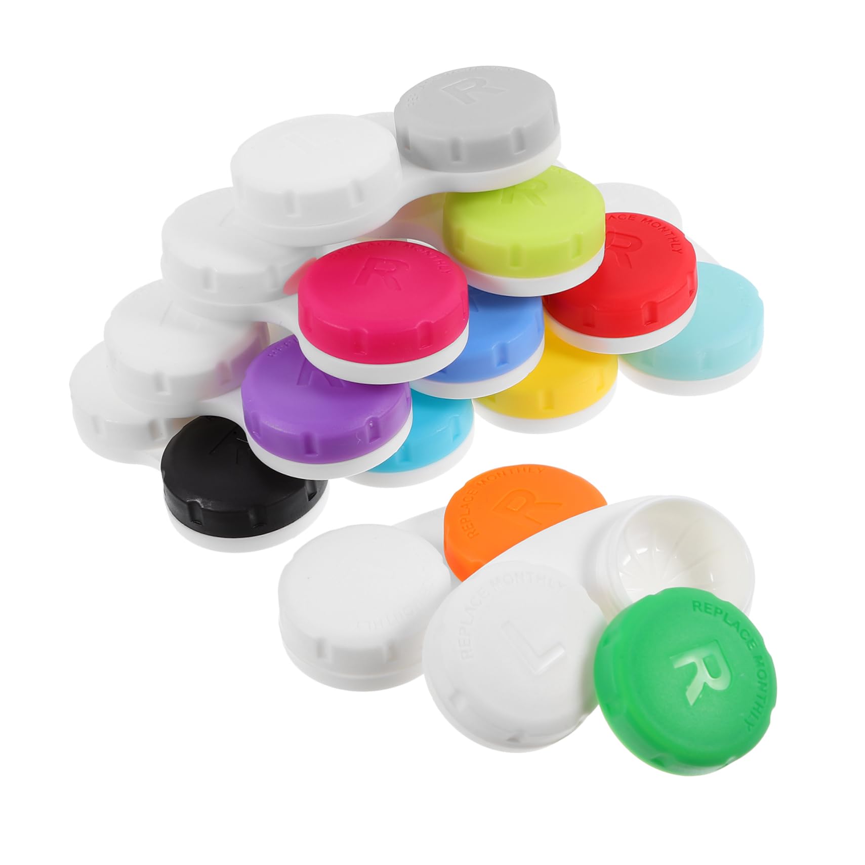 SHERCHPRY 5 Series Estuche para Lentes De Adorable Organizador De Lentes Caso De De Viaje Ojo Caso Claro Casos Organizador De Lentes De Contactos El Plastico 12 Piezas X 5
