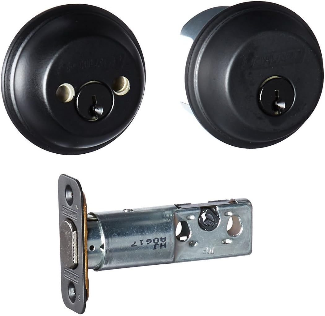 B62 Double Cylinder Grade 1 Deadbolt from The B-Series, Matte Black
