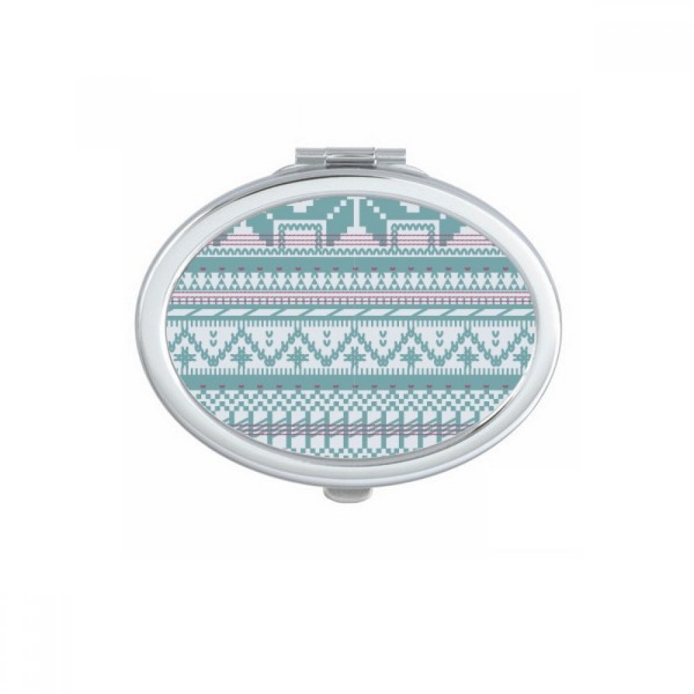 Miroir de poche compact nordique pour retouches maquillage quotidiennes