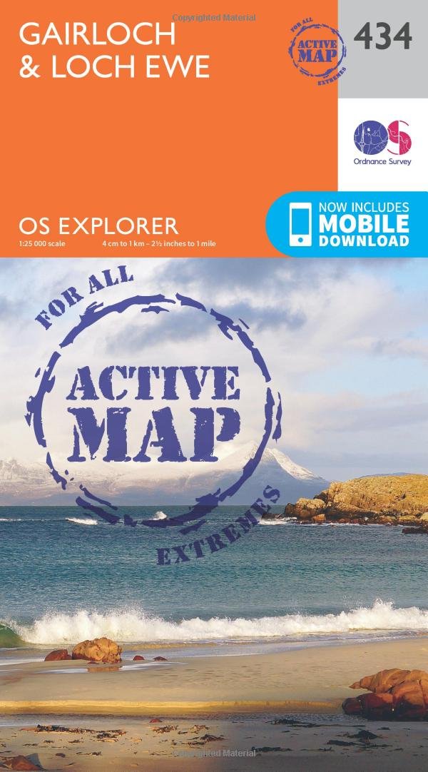Gairloch & Loch Ewe Map | Weatherproof | Wester Ross | Ordnance Survey | OS Explorer Active Map 434 | Scotland | Walks | Hiking | Maps | Adventure