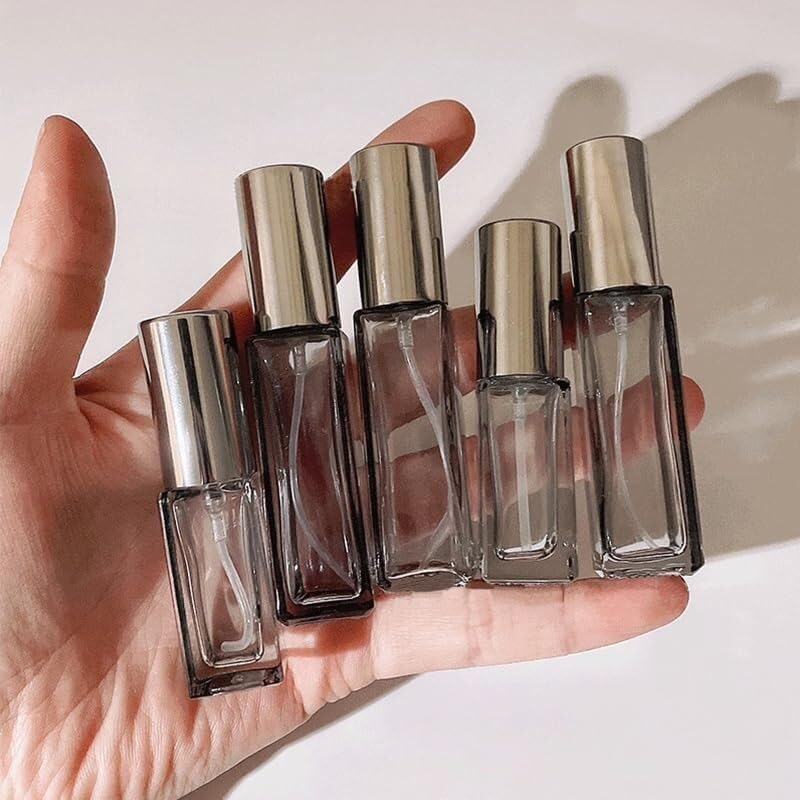 Mini Bottiglie di Profumo da Viaggio, Atomizzatore di Profumo 2 Pezzi Flacone Spray di Profumo 5ml 9ml Atomizzatore di Vetro Vuoto Portatile Fiala di Campione Bottiglia Ricaricabile da Viaggio Ricaric