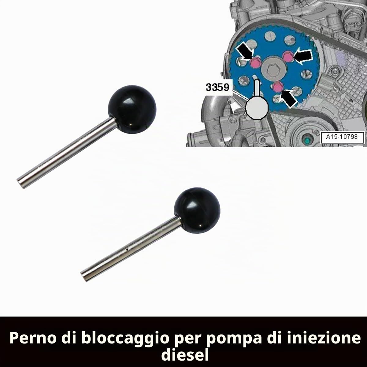DPTOOL Attrezzo di Regolazione del Motore, Strumento Cinghia dentata Albero a camme per VW Audi Seat Skoda 1.4 1.6 2.0 TDI Common Rail Diesel Motore sostituire T10265 T10060A 3359 T10051 T10490 T10264