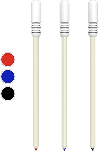 Tinta Rollerball (paquete de 3, rojo, azul, negro)