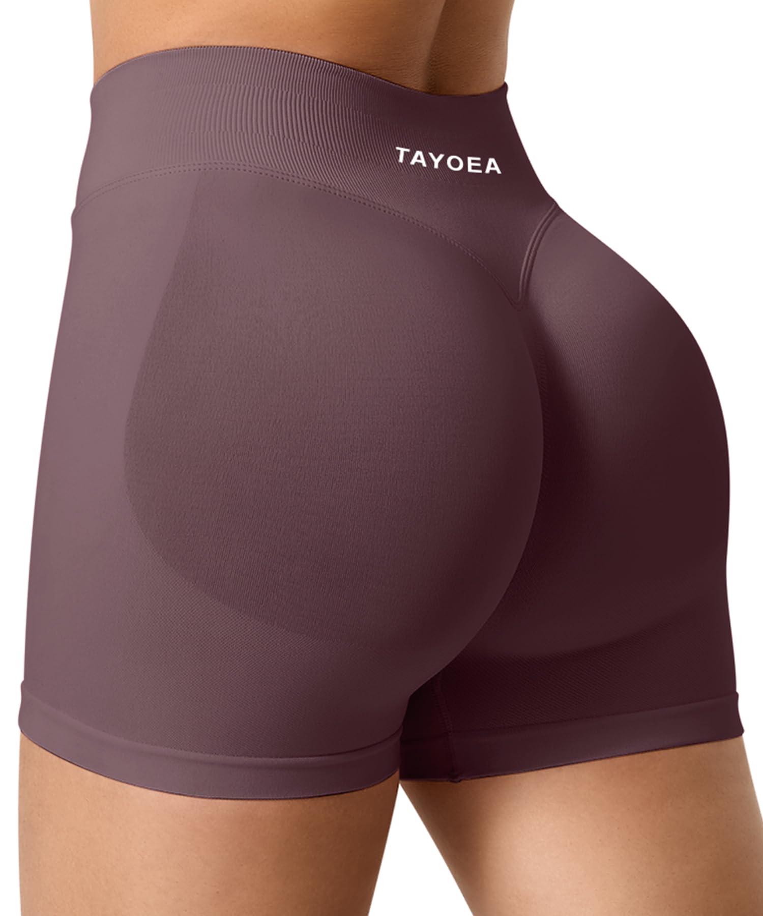 TAYOEA Short de Sport Femme Scrunch Pantalon de Sport Court Push Up Court Butt Lifting Gym Short sans Couture Workoutler Pantalon de Cyclisme - 3