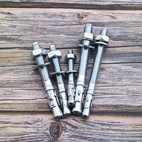 25 Set Expansion Screw Bolts External Hex Nut Expansion Sleeve Anchor Bolt Fixing Anchors M10X90 M10X120 M12X100 M12X120Mm #TOP6
