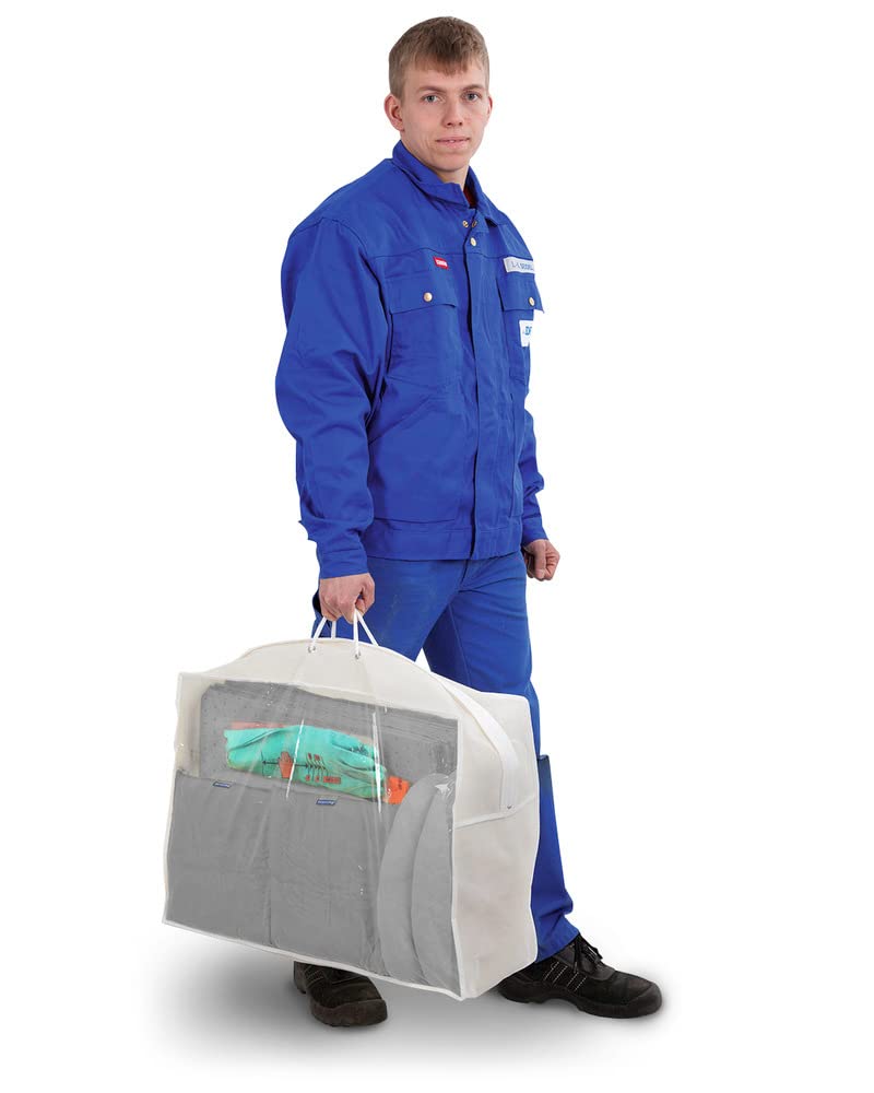 DENSORB Bindemittel-Notfall-Set in transparenter Tragetasche, Ausführung Universal, 60 l