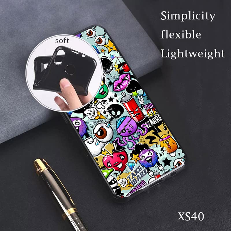 CAXKJE Custodia per Doogee X97 PRO (6.00 Pollice) + Pellicola Vetro Temperato,Trasparente Cover Morbido Silicone Custodie TPU Cover,per X97 PRO Antiurto Case - CXH2