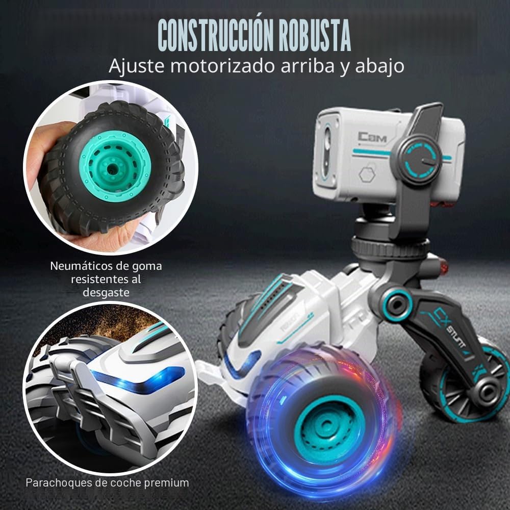 Coche Teledirigido RC Truck con Cámara de 1080P, Mando a Distancia con Pantalla, Función Talkback en Modo Voz, Puede Hacer Fotos y Vídeos,Carga USB,Coche de Juguete para Niños Adultos