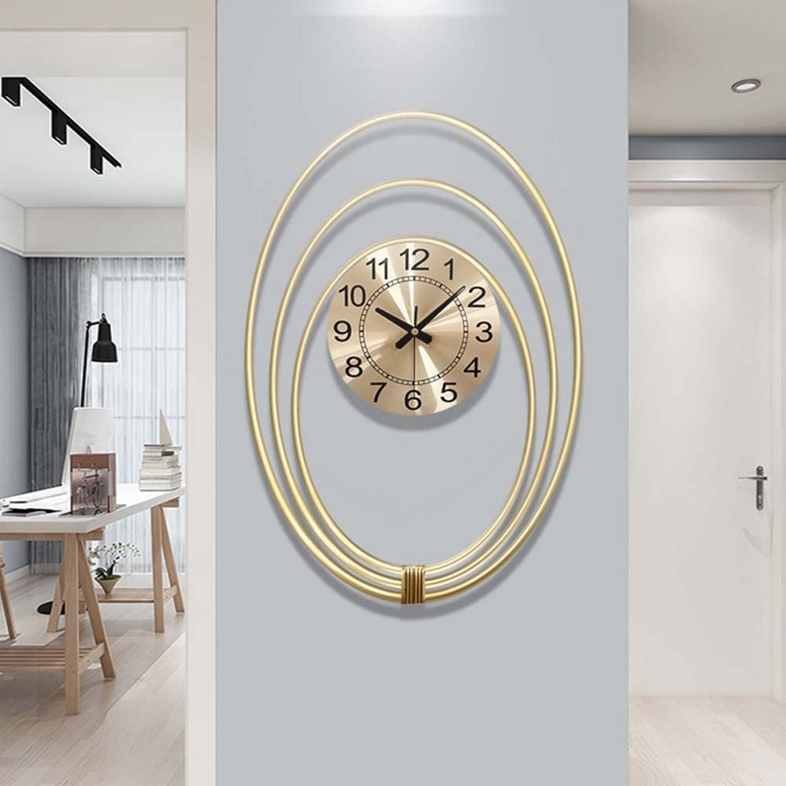 SaryEdge Wall Clock Art Large Wall Clock Wall Clocks, Mid Century Modern Silent Clocks Operated Art Wall Clocks, Pop Color Quartz Clocks Decor Living Room Wall Decor Clock-A,A-45CM,A-45CM