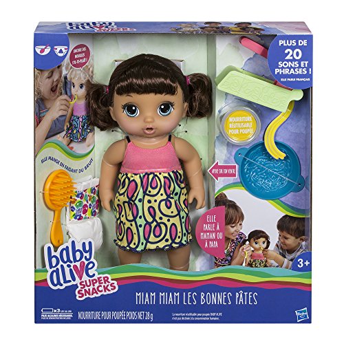 Baby Alive - Miam Miam Les Bonnes Pates - Poupee Cheveux Bruns - Parle en français