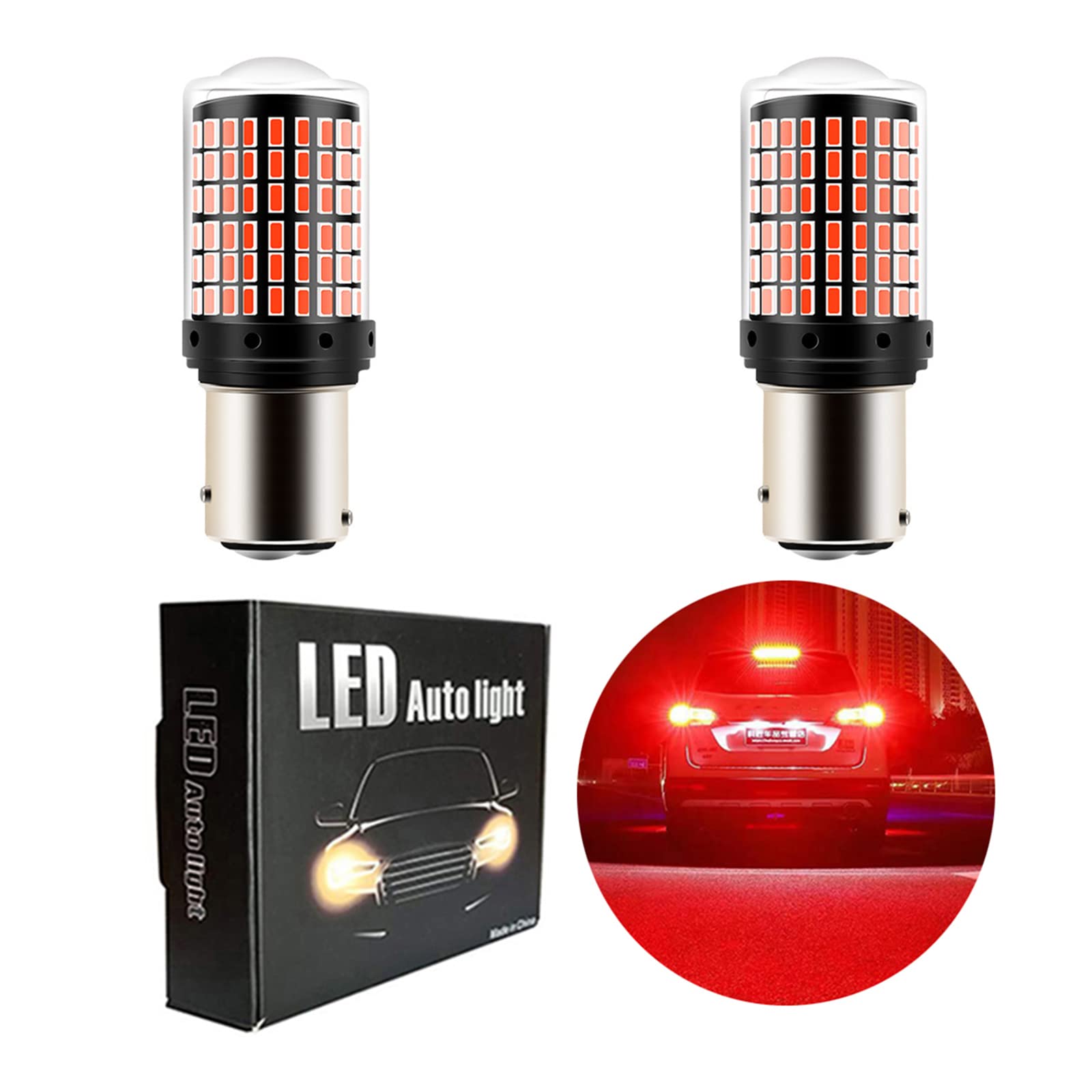 S25 ダブル球 ブレーキランプ 1157テールランプッド 赤 LEDAB1 Amazon | Aokyoung S25 LED ダブル テールランプ ブレーキランプ 赤色