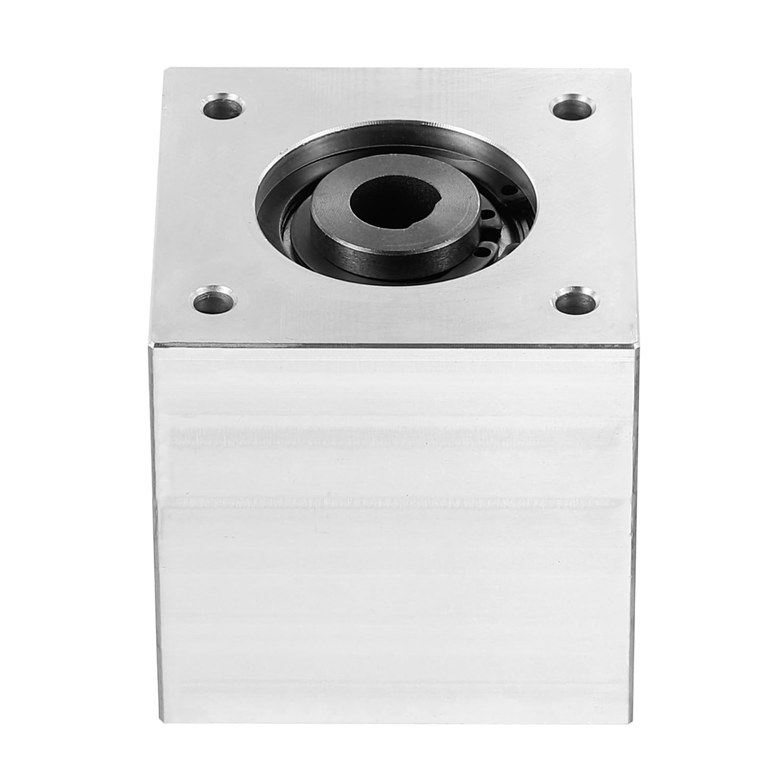 QUARKZMAN Getriebe 90 Grad Rechtwinkliges Kegelradgetriebe 1:1 Einfache Ausgangswelle 1 Modul 20 Zähne Kegelrad Aluminiumrahmen Einfaches Mechanisches DIY Modul 8mm Welle (D-Form Bohrung)