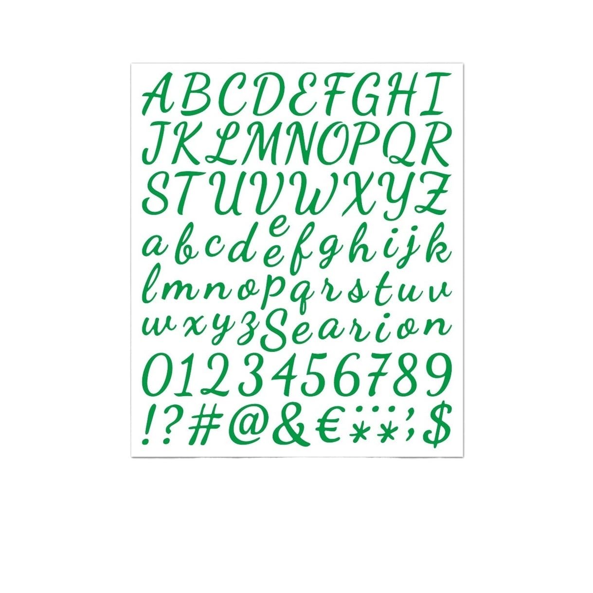 5 Sheets Large Glitter Alphabet Stickers - Self-Adhesive 1 Inch Letter Stickers for Mailbox, Home & Party Decor(Color4)