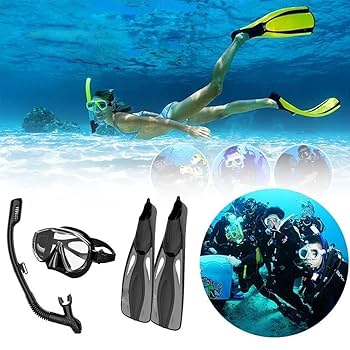 山佐　ダイバーズ　Divers　ノベルティグッズ Amazon.com : Flippers, Goggle, and Snorkel Set – Diving Gear