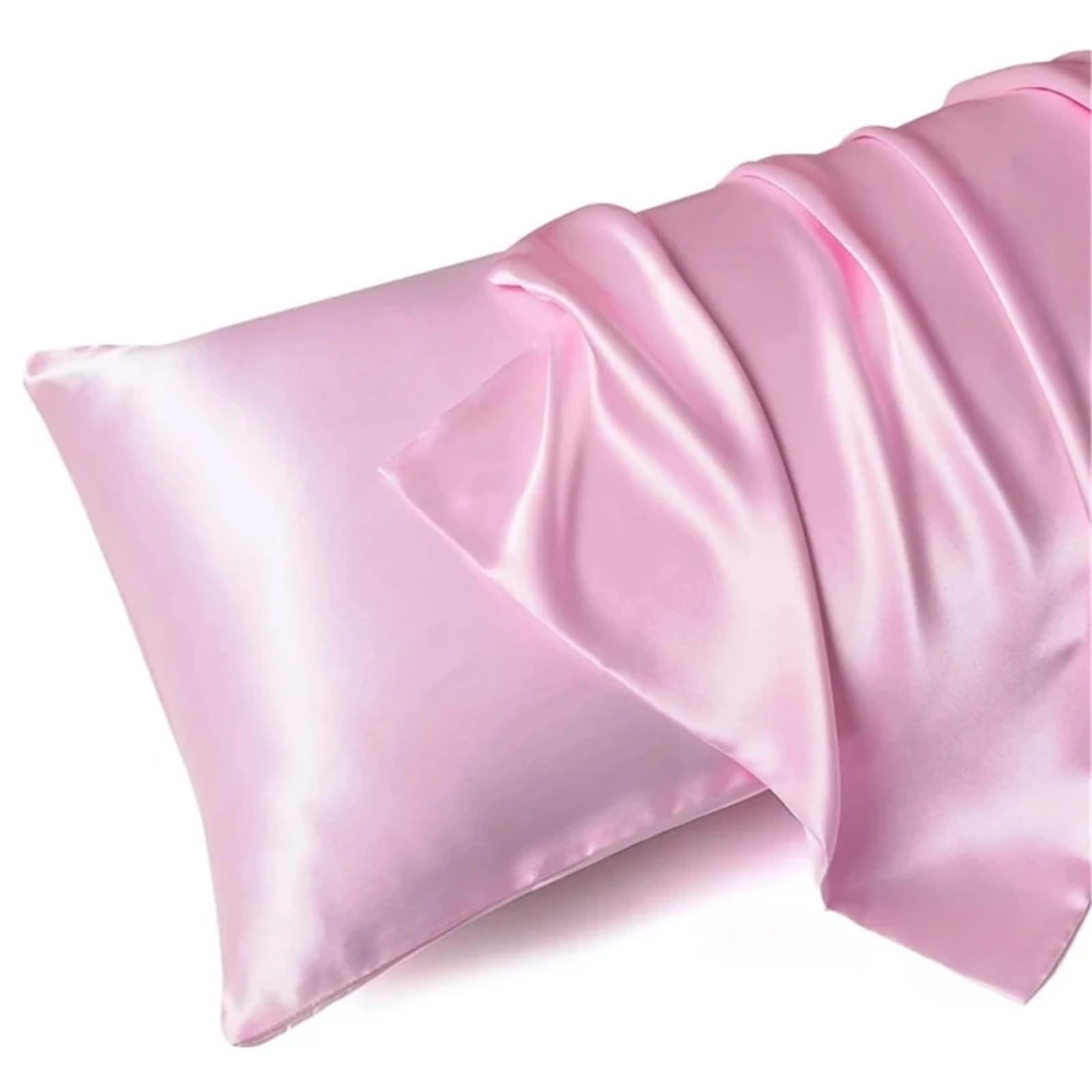 LYXYGMV Silk Pillowcase Bed Pillow Covers Cases Home Bedding for Bedrooms(Color 8,1PCx51x66cm(20x26in))