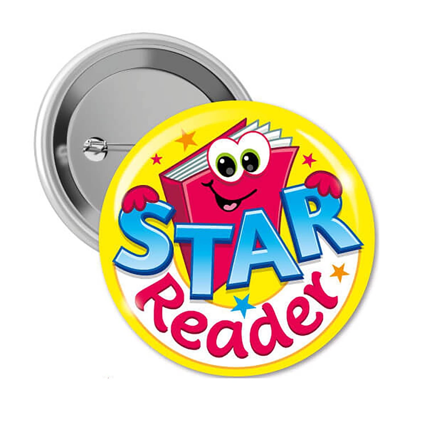 10 Star Reader Comprehension Childrens Pupils Smiley Motivational School Praise Teachers Reward Badges 38mm Primary Teaching Services