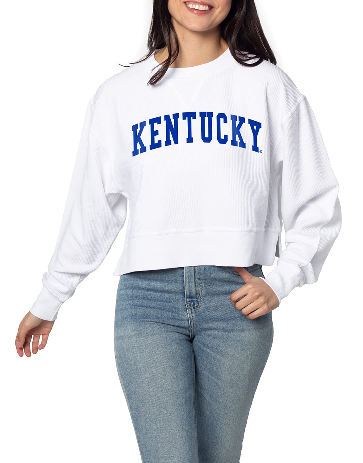 chicka-d NCAA womens Corded Boxy Pullover