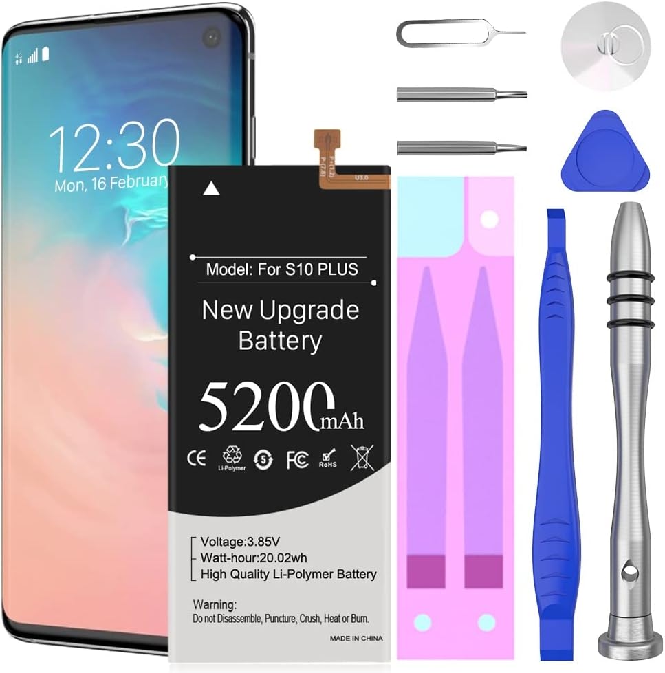 5200mAh Replacment Battery Compatible with Samsung Galaxy S10 Plus