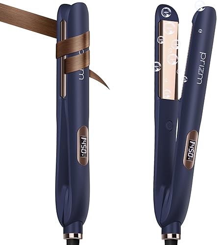 Miniatura 7 de Prizm Plancha plana de 1.25 pulgadas (1.260 in), plancha de pelo y rizador 2 en 1, cerámica de calentamiento rápido y temperatura de ajuste de 330 F