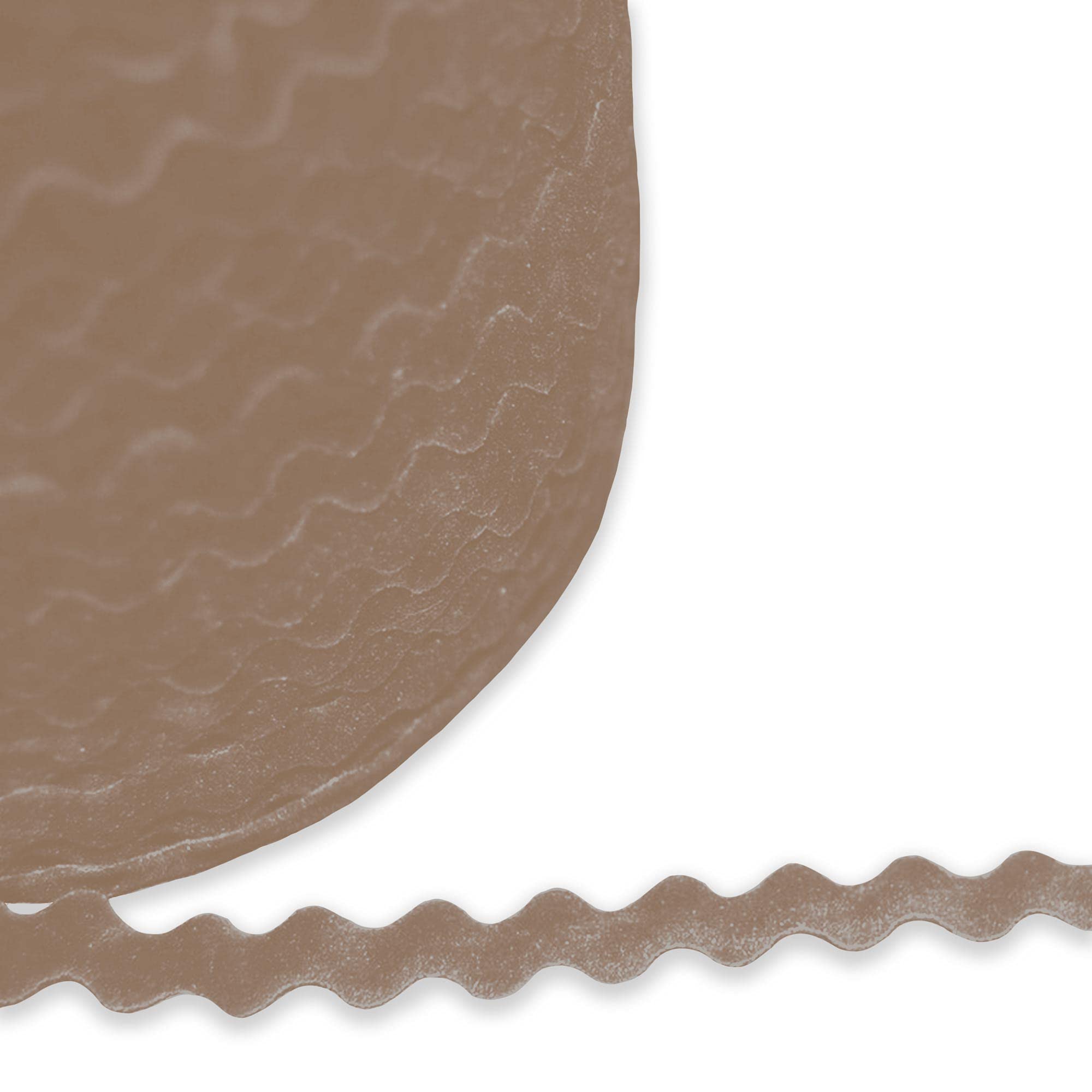 Habercrafts Light Brown 9Mm Velvet Ric Rac Ribbon Sewing Ric Rak Velvet Trimming Wave Trim Ribbon Fringe For Dressmaking Clothes Design Haberdashery Gift Wrapping Crafts Fringe Trim ( - 9Mm - 10 Meters)