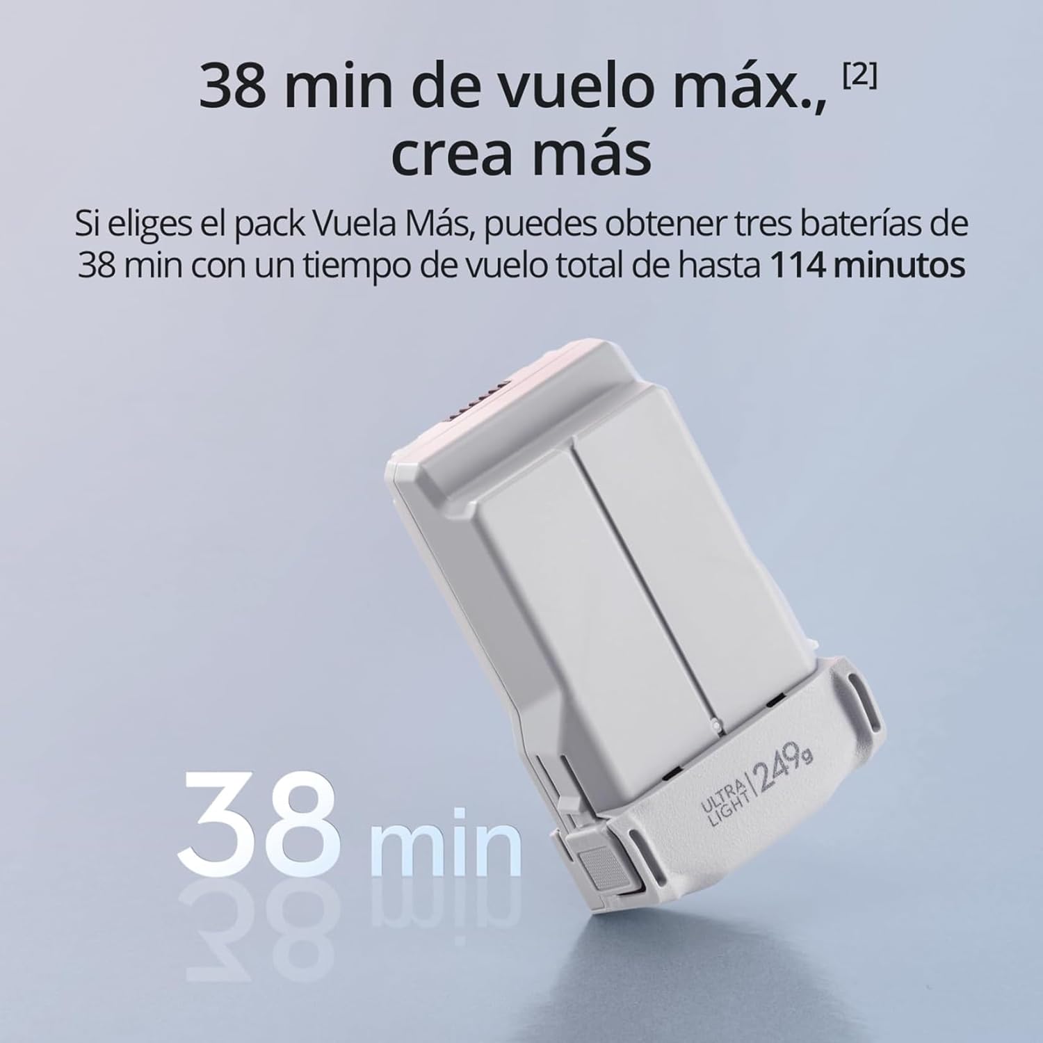 DJI Mini 3 – Dron Mini con cámara ligero y plegable con vídeo 4K HDR, 38 min de tiempo de vuelo, Grabación vertical y funciones inteligentes, con Mando a distancia, C0 6