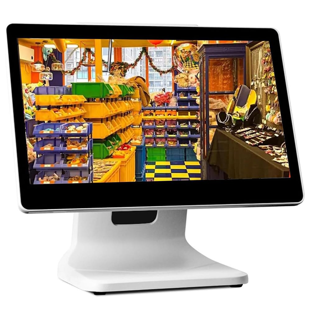 Caja registradora para supermercados, Sistemas POS con Pantalla táctil de 15,6 Pulgadas, Todo en uno, Inteligente, para restaurantes y comercios minoristas.