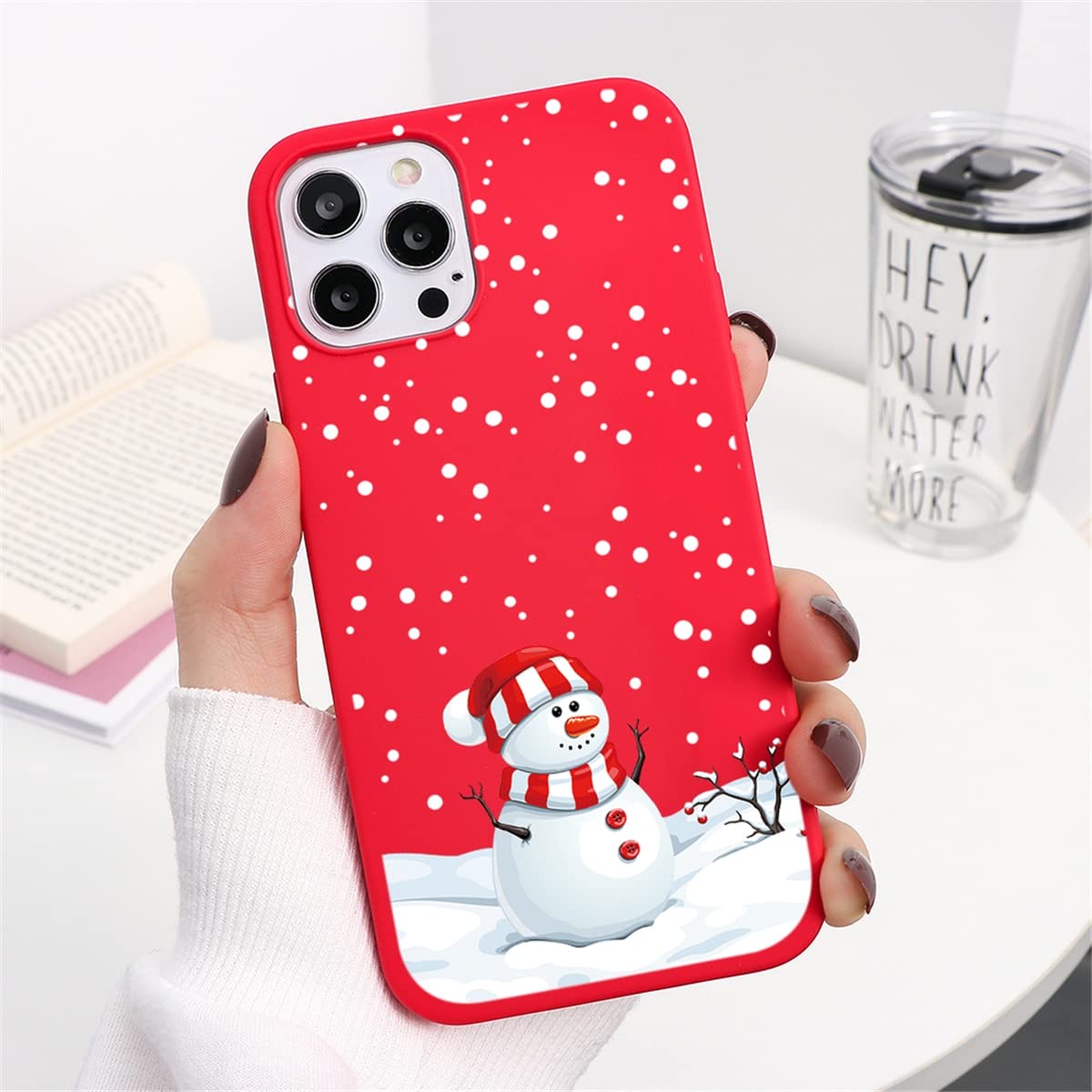 Yoedge 2× Rosso Natale Cover per iPhone iPhone 15 6,1, Natalizio Custodia Morbida TPU Silicone con 3D Cervo Bambola Carino Cartoon Alce Disegni Aesthetic Christmas Case per iPhone 15, Pupazzo di Neve Yoedge 2× Rosso Natale Cover per iPhone iPhone 15 6,1, Natalizio Custodia Morbida TPU Silicone con 3D Cervo Bambola Carino Cartoon Alce Disegni Aesthetic Christmas Case per iPhone 15, Pupazzo di Neve