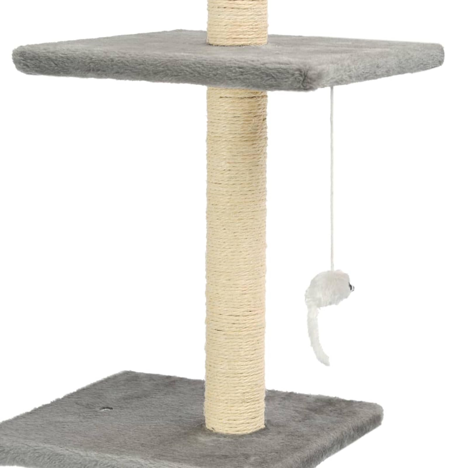 ShGaxin Tiragraffi per gatti con tiragraffi in sisal, 260 cm, grigio, tiragraffi, torre per gatti