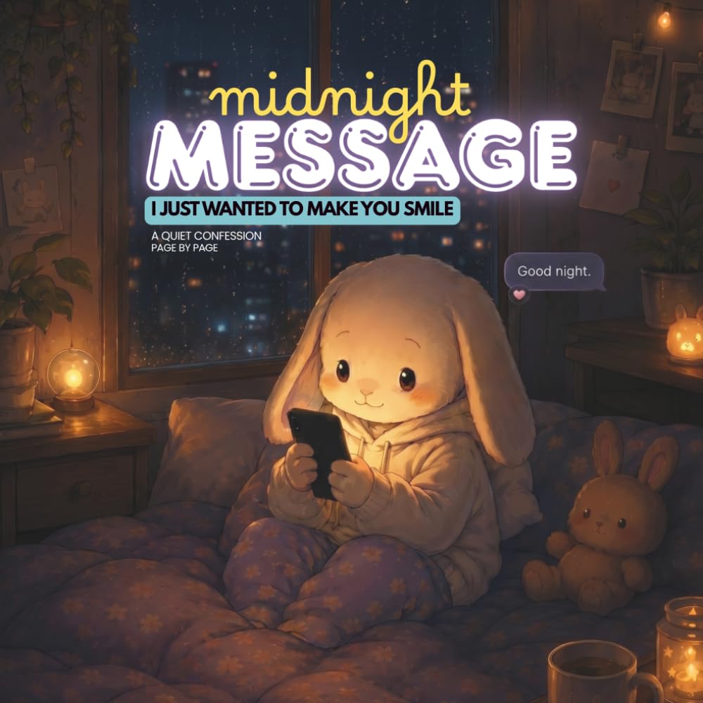 MIDNIGHT MESSAGE: I JUST WANTED TO MAKE YOU SMILE :: A Quiet Confession, Page by Page | Emotional Coloring Book