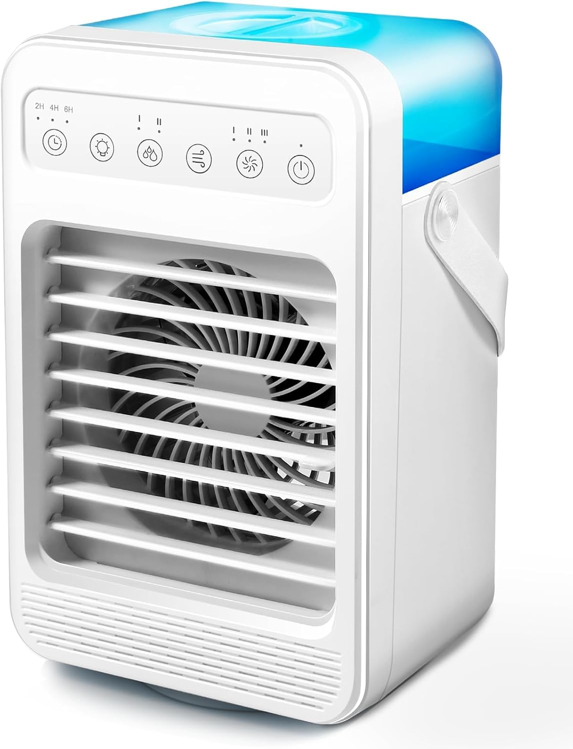 Portable Air Conditioners Mini Air Conditioner Personal Evaporative Air Cooler with 4 Speeds 7 Colors 600ML Portable Ac