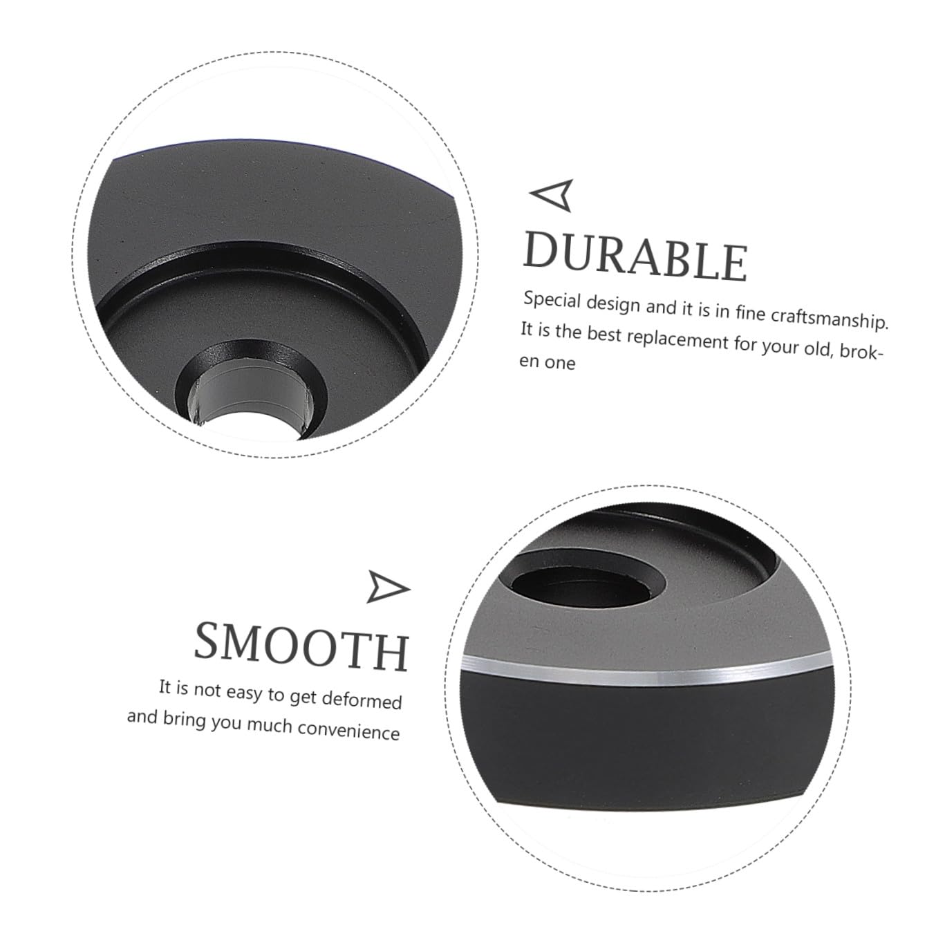 UKCOCO Adattatore Per Giradischi Ergonomico Da 45 Giri Da 3 Pezzi Per Vinile Da 7 Pollici Accessorio in Metallo Facile Da Usare Per Giradischi