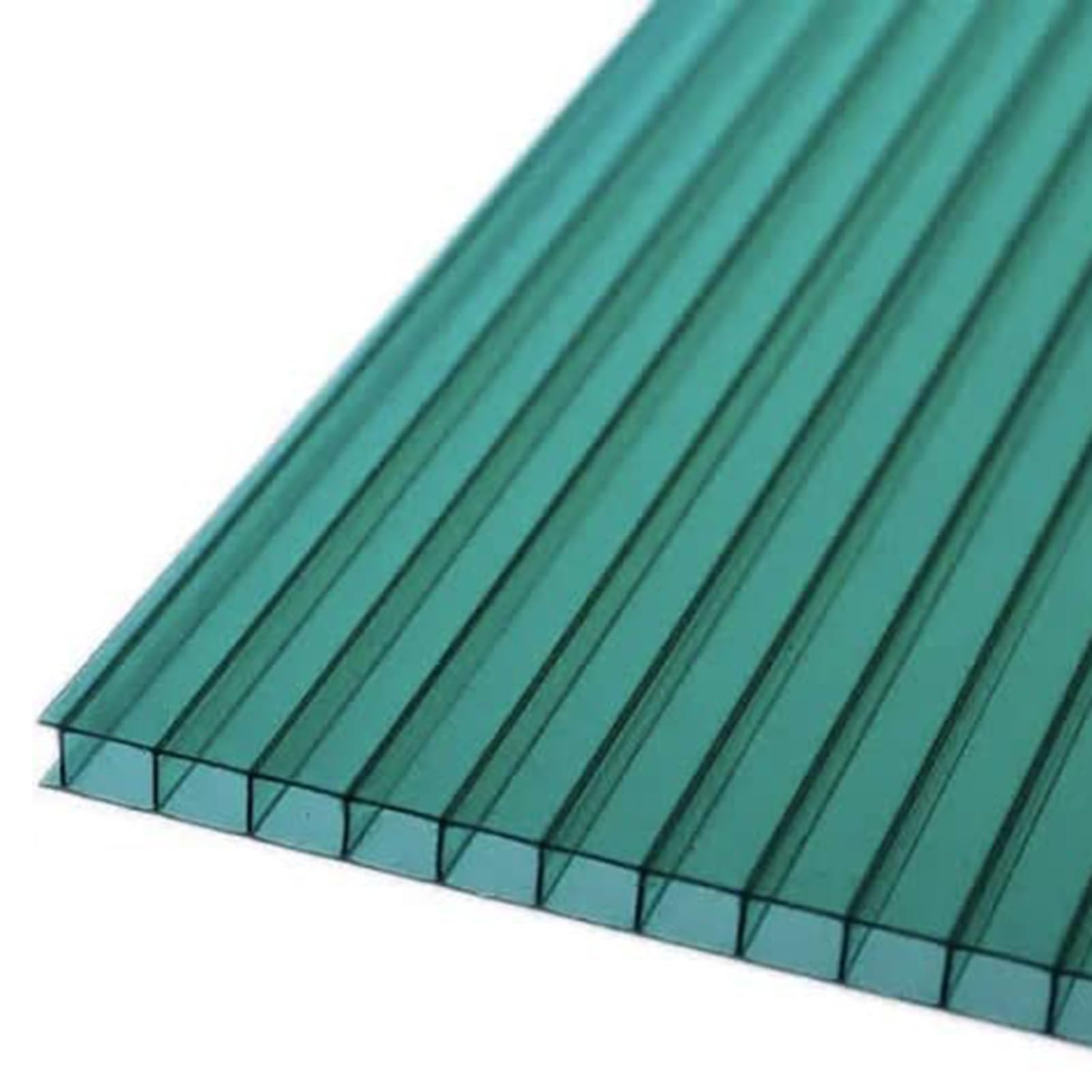 Pannello for Serra in Policarbonato A Doppio Strato da 24 Pezzi, for in Rinforzato Impermeabile E Resistente al Sole for Fai Te, Capannone(Green,100X50cm-4mm)