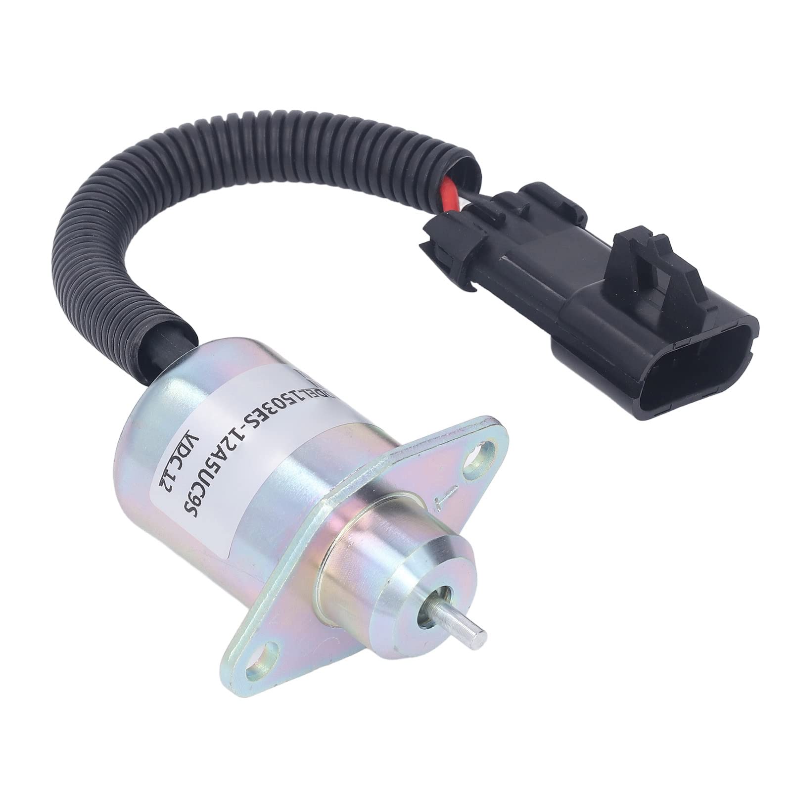Tbest Válvula Solenoide de Cierre Dc12v 1503es 12a5uc9s Válvula de Cierre de de Acero Inoxidable de Alta Precisión para Reemplazo del Motor D1505 V1505 Oem 2848a278 2848a279