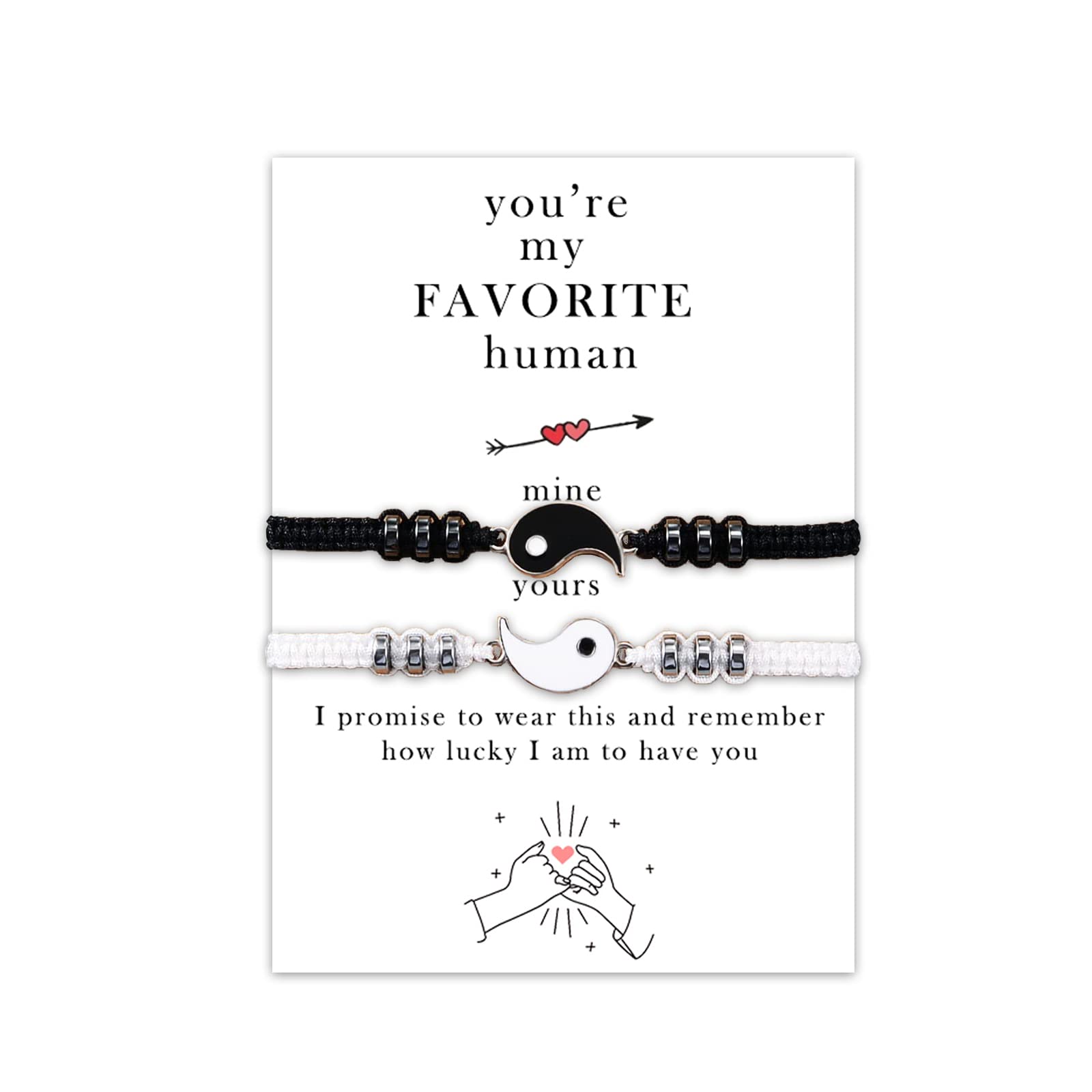 Myrnaist Magnetic Couple Bracelets for Him and Her Yin and Yang Pendant Necklace Bracelets Set for Men Women Boyfriend Girlfriend Birthday Valentines Gifts, wax, stainless steel (B08TRFWLR1) Amazon Price History, Amazon Price Tracker